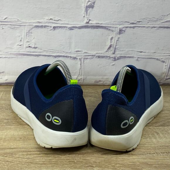 OOFOS OOmg Mesh Navy Blue Slip On Recovery Shoes Women's Size 11 Comfort - Picture 4 of 8